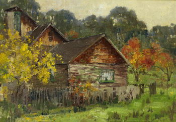Клара Саутерн. Студия. Холст, масло. 25,5х35,5. Частная коллекция.