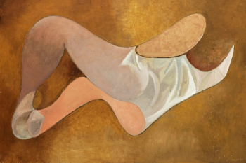 Дороти Мэри Браунд. Усталость. Доска, масло. 61х91. 1987. Частная коллекция.