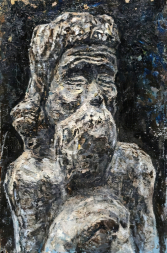 Гущин Николай Михайлович. Перун. Холст, масло. 60х39,5. 1950-е. Саратовский государственный художественный музей имени А.Н.Радищева.