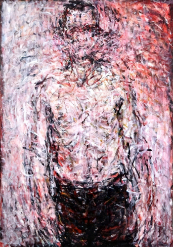 Роберт Холлингворт. Красный портрет. Холст, масло. 130,5х91. Частная коллекция.