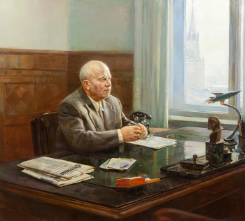 Налбандян Дмитрий Аркадьевич. Портрет Н.С.Хрущёва. Холст, масло. 156,5х171,5. 1961. Государственный исторический музей.