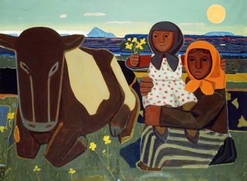 Гуннлаугур Шевинг. Летняя ночь. Холст, масло. 125х170. 1959. Художественный музей Исландии.