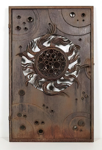 Гердур Хельгадоттир. Дверь из кованого железа. 160х100. 1973. Частная коллекция.