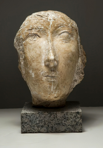 Ершов Михаил Михайлович. Портрет Инессы (Инны). Гипс. 24х19х22. 1983-1984. Государственный Русский музей.