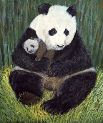 Коми Чен. Время сна. Шёлк, гуашь. 2004. Частная коллекция.