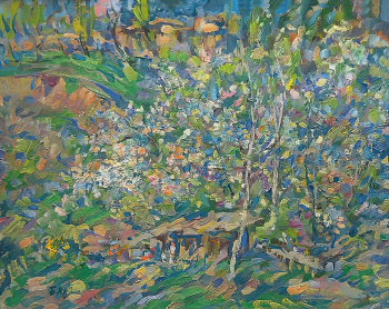 Токмин Борис Иванович. Весна. Масло. 1988. Местонахождение картины неизвестно.