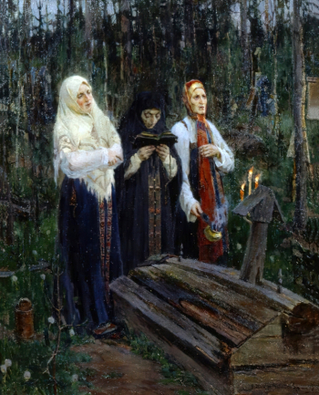 Кузнецов Владимир Александрович. Канун. Холст, масло. 88х73. 1909. Пензенская областная картинная галерея имени К.А.Савицкого.