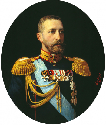 Леонтовский Александр Михайлович. Главный начальник военно-учебных заведений генерал-лейтенант великий князь Константин Константинович. Холст, масло. 84х71. 1901. Военно-исторический музей артиллерии, инженерных войск и войск связи.