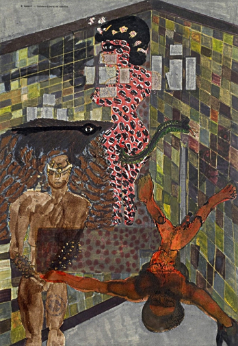 Кэрол Рама. Новые соблазны. Холст, масло. 1985. Музей современного искусства (Париж).
