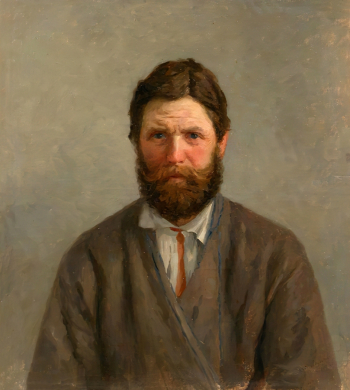 Лазарчук Андроник Григорьевич. Тип крестьянина. Холст, масло. 65х58. 1909. Краснодарский краевой художественный музей имени Ф.А.Коваленко.