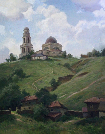 Даньшин Николай Иванович. Липецк в 1950-е годы. Холст, масло. 60х48. 1985. Липецкий областной краеведческий музей.