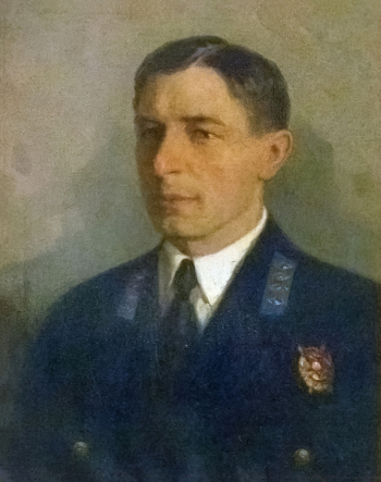 Фельдман Владимир Петрович. Портрет Баранова Петра Ионовича. Холст, масло. 60х80. 20 век. Центральный музей Военно-воздушных сил.