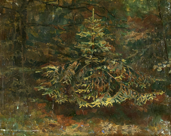 Чураков Степан Сергеевич. Ёлочка. Холст, масло. 36х46. 1935. Музей изобразительных искусств Республики Карелия.