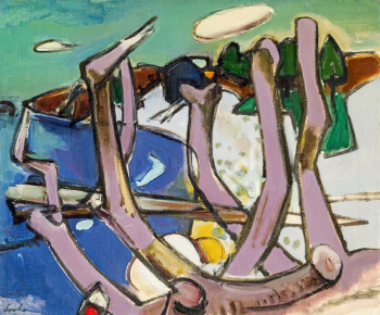 Франц Лерх. Плавник. Холст, масло. 51х61. 1960. Частная коллекция.