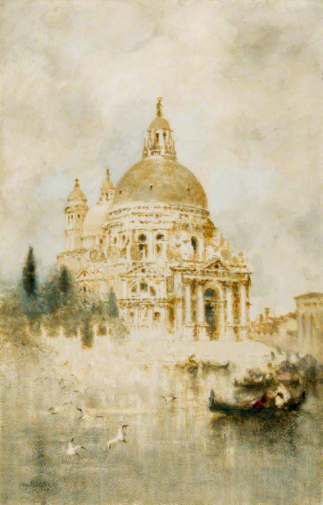 Клара Монтальба. Салют. Бумага, акварель. 50х30. 1908. Королевское акварельное общество (Лондон).