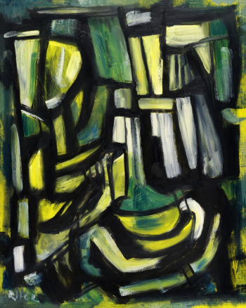 Рауль Хаусман. Композиция. Холст, масло. 92х73,5. 1962. Частная коллекция.