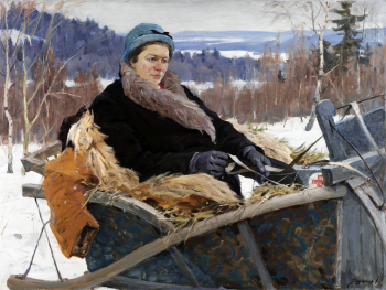 Шапаев Фёдор Васильевич. Сельский врач. Холст, масло. 1964. Художественный музей Спрингвилла.
