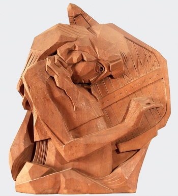 Никифорова-Кирпичникова Екатерина Дмитриевна. Аккорд. Дерево. 58х52х9,0. 20 век. Калужский музей изобразительных искусств.