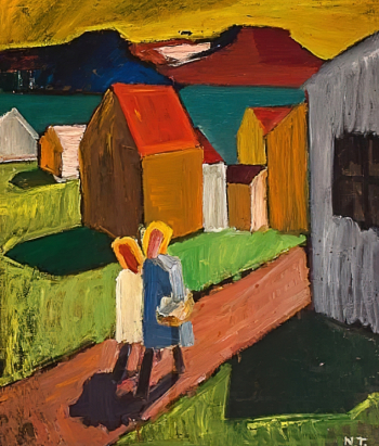 Нина Трюггвадоттир. Рейкьявик. Холст, масло. 91,4х78,7. 1942. Частная коллекция.