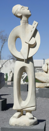 Смуров Сергей Александрович. Летят журавли. Камень. 195х55х45. 2005. Центральный парк культуры и отдыха имени М.Горького.