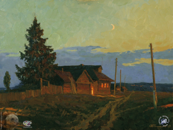 Поликарпов Николай Изосимович. Белой ночью. Холст, масло. 60х80. 1999. Частное собрание.
