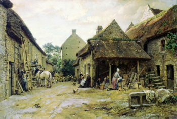 Гун Карл Фёдорович. Нормандия. Холст, масло. 44,5х67. 1867. Воронежский областной художественный музей имени И.Н.Крамского.