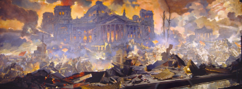 Овечкин Николай Васильевич. Диорама `Штурм Рейхстага`. 4500х16000. 1985. Музей Великой Отечественной войны (Киев).