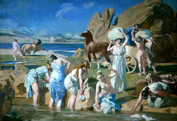 Люсьен Симон. Навсикая. Холст, масло. 206х291,5. 1915. Малый дворец (Париж).