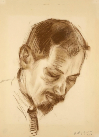 Хрустачёв Николай Иванович. Портрет художника Н.И.Пискарёва. Бумага, сангина. 43,7х32. 1935. Государственный музей изобразительных искусств имени А.С.Пушкина.