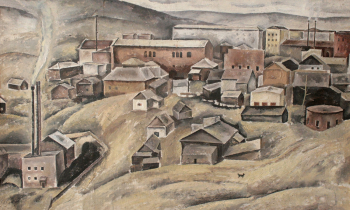 Шплатов Ян Иванович. Окраина Читы. Холст, масло. 63х100. 1969. Музейно-выставочный центр Забайкальского края.