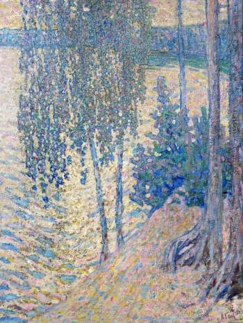 Гауш Александр Фёдорович. Берёзы. Холст, масло. 85х64,5. 1910-е. Чувашский государственный художественный музей.