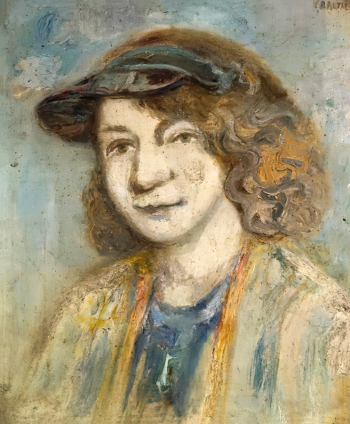 Барт Виктор Сергеевич. Женский портрет. Холст, масло. 46х38. 1930-е. Государственная Третьяковская галерея.