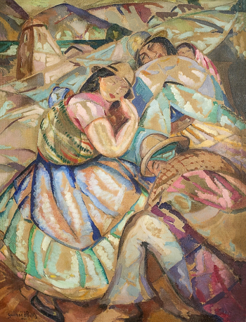 Сесилио Гусман де Рохас. Отдых. Холст, масло. 82х64. 1941. Частная коллекция.
