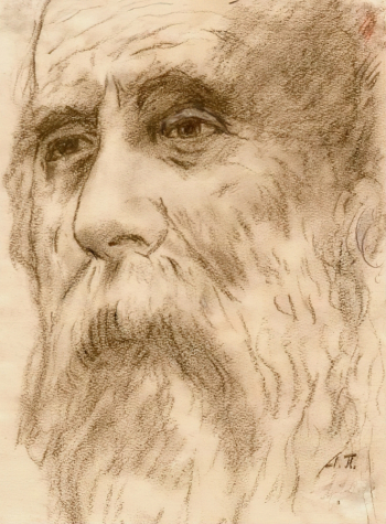 Плигин Александр Павлович. Портрет Л.И.Темкина. Бумага, сангина. 28,4х21. 1910. Ярославский художественный музей.