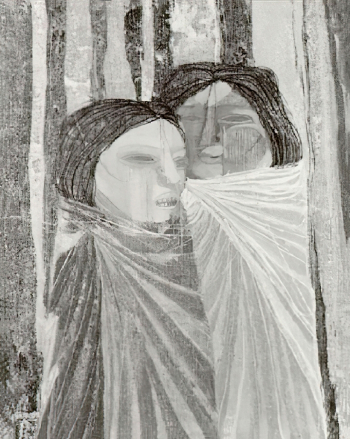 Гил Имана Гаррон. Фермеры. Холст, масло. 46х38. 1960. Частная коллекция.
