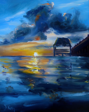 Донна Тутен. Белизский рассвет. Холст, масло. Частная коллекция.