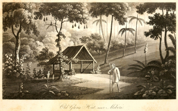 Томас Стонтон Сент-Клер. Хижина старика. Бумага, акварель. 1834. Библиотека Питтсбургского университета.