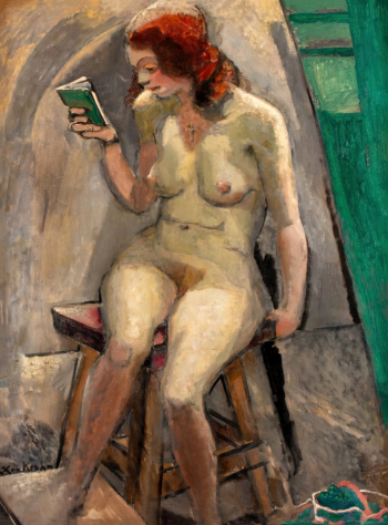 Кристиан Корнелиус Крон. Читающая натурщица. Холст, масло. 87х67. Частная коллекция.