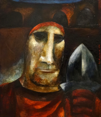 Богомолов Глеб Сергеевич. Портрет гладиатора. Холст, масло. 70х60. 1978. Государственный Русский музей.