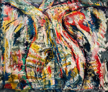 Тито Курамотто. Абстракция. Холст, масло. 2015. Частная коллекция.