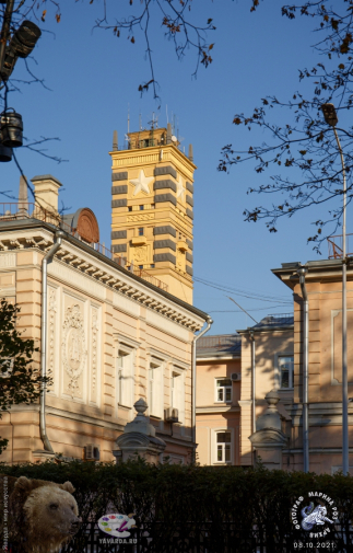 Вид на Наркомат Обороны с Гоголевского бульвара. Фотограф Марина Роз.