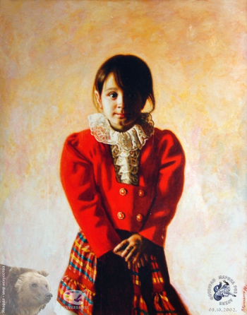 Каракашев Вилен Суренович. Полинька. Холст, масло. 80х90. 1996. Авторское собрание.