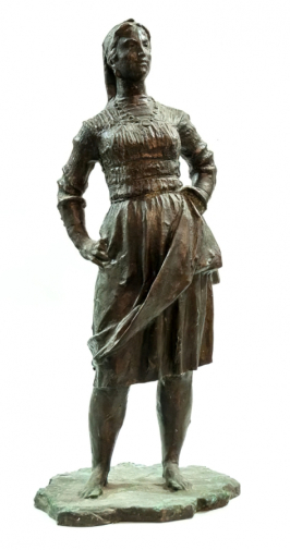 Амбарцумян Рафаэль Ервандович. Армянка. Бронза. 55х24х19. 1950-е. Волгоградский музей изобразительных искусств имени И.И.Машкова.