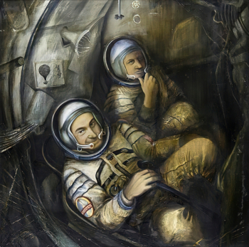 Чеверёва Ирина Михайловна. На орбите. Холст, масло. 115х115. 1979. Вятский художественный музей имени В.М. и А.М. Васнецовых.