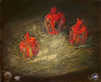Григорян Юрий Суренович. Гранаты. Холст, масло. 40х50. 2006. Частное собрание.