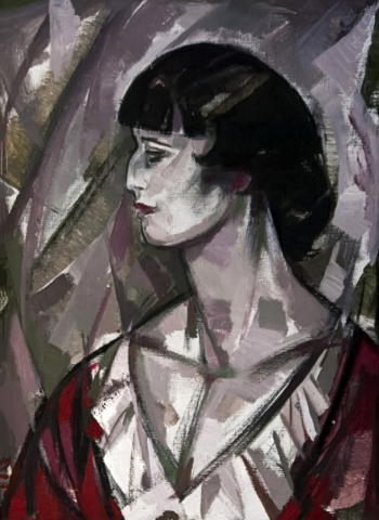 Давыдов Анатолий Захарович. Анна Андреевна Ахматова. Холст, масло. 76х56. 1987. Музей `Анна Ахматова. Серебряный век`.