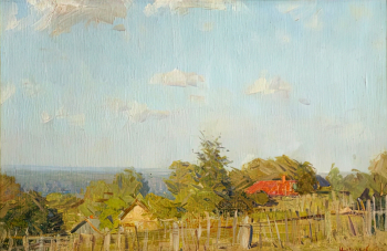 Цыплаков Виктор Григорьевич. Июль. Холст, масло. 45х67,5. 1975. Приморская государственная картинная галерея.