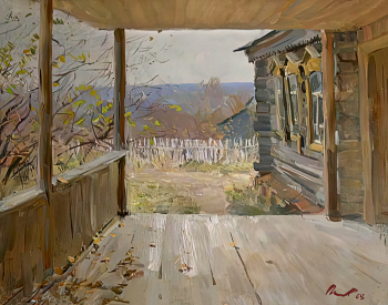 Цыплаков Виктор Григорьевич. Поздняя осень. Холст, масло. 80х100. 1965. Рязанский государственный областной художественный музей имени И.П.Пожалостина.