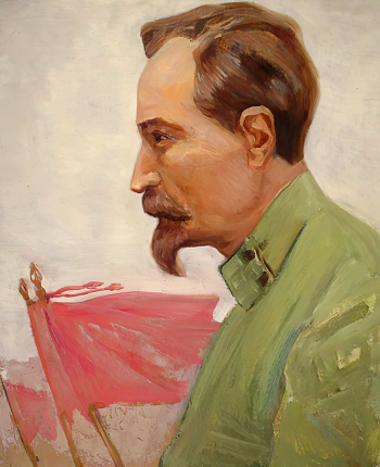 Шаяхметов Камиль Махмудович. Ф.Э.Дзержинский. Картон, масло. 60х49,3. 1969. Историко-этнографический музей-заповедник Шушенское.