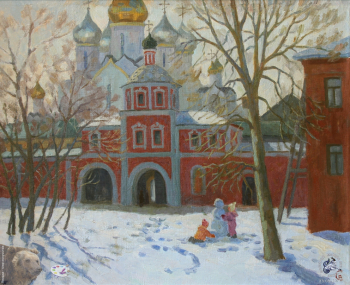 У Зачатьевского монастыря